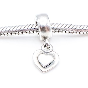 PANDORA Sterling Silver Heart Dangle Charm