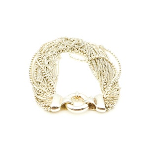 VIntage 7-Inch Sterling Silver Multi-Strand Bracelet