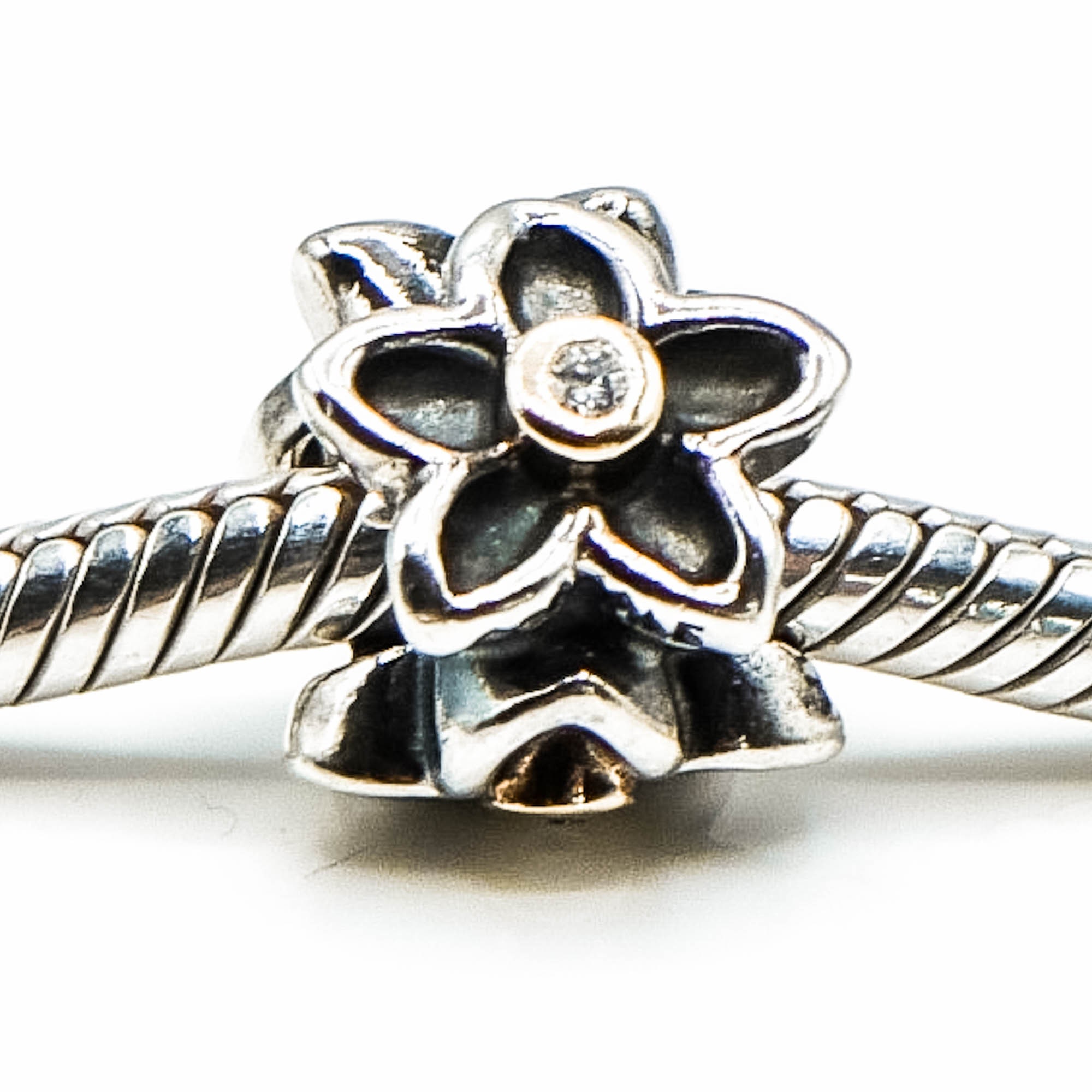PANDORA He Loves Me Sterling Silver Charm With 14K Gold Diamonds