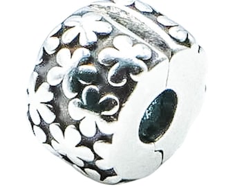 Pandora Flowers Sterling Silver Clip Charm