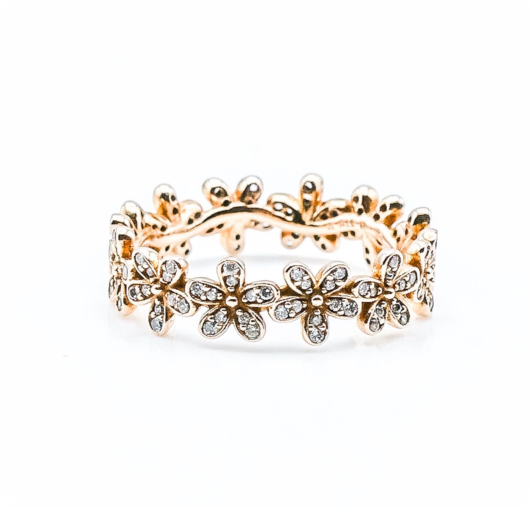 Pandora matrice rose wildflower meadow ring