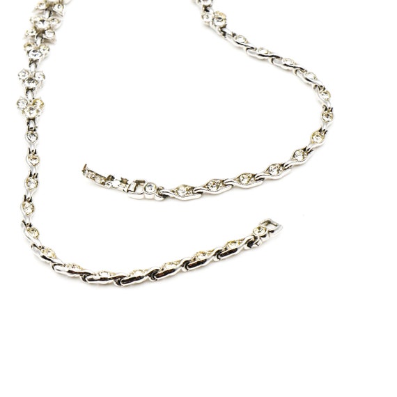 Vintage Signed Bogoff Clear Rhinestone Demi-Parur… - image 10