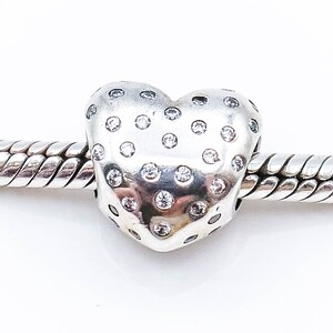 PANDORA Sparkle of Love Sterling Silver Heart Charm