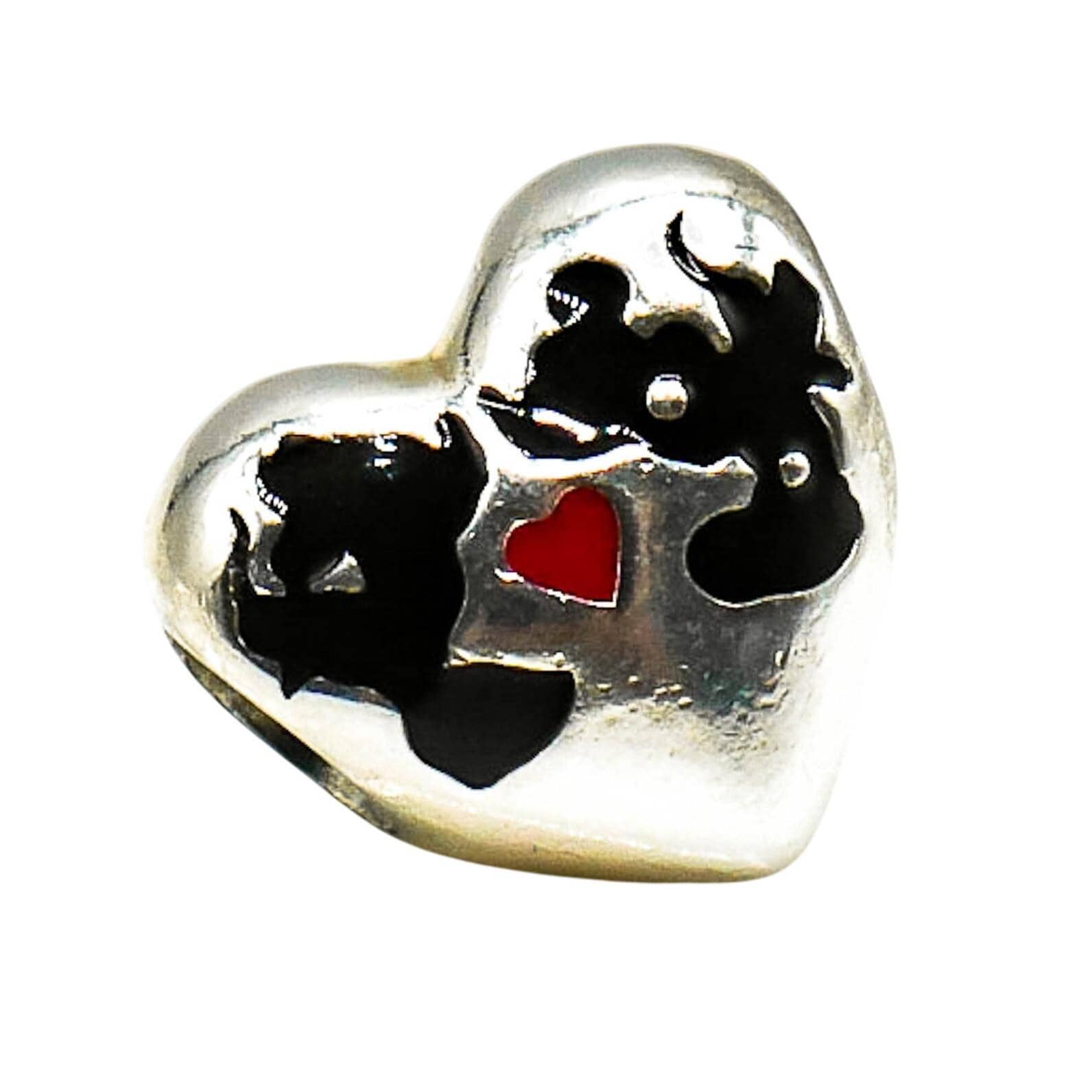 Pandora Rare Disney Mickey and Minnie Kiss Sterling Silver Charm