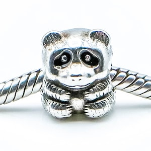Pandora Panda Sterling Zilveren Bedel met Zwart Emaille