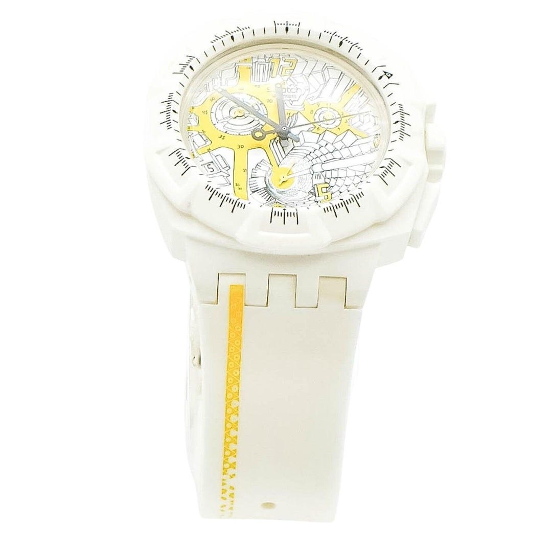 Swatch Map Authentic 2010 Swatch the Originals Street Map Yellow Chronograph Watch ...