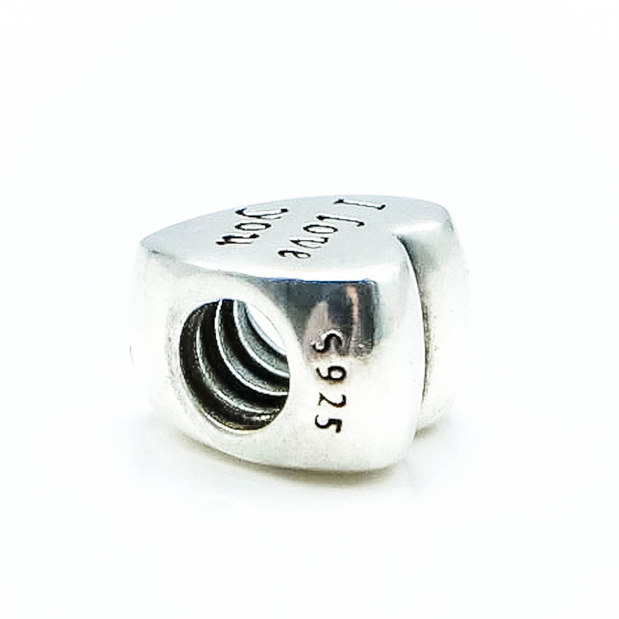 PANDORA Sterling Silver HEART i Love You Charm Etsy UK