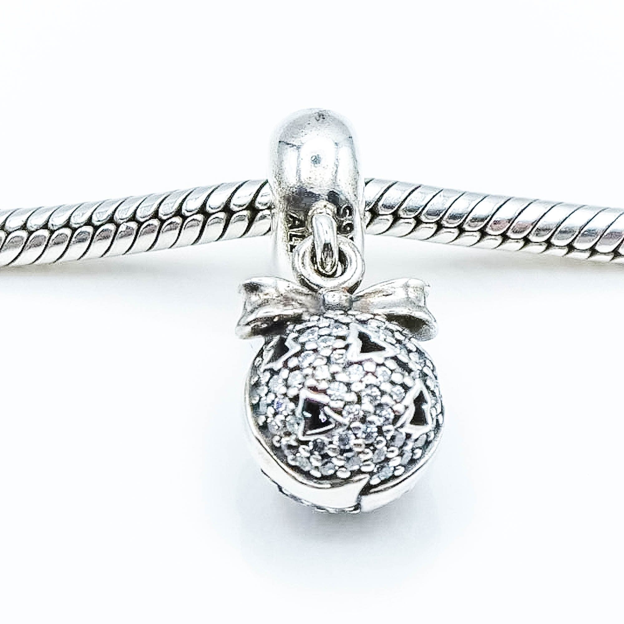 PANDORA パンドラ チャーム Clear Pave Clip スターリング