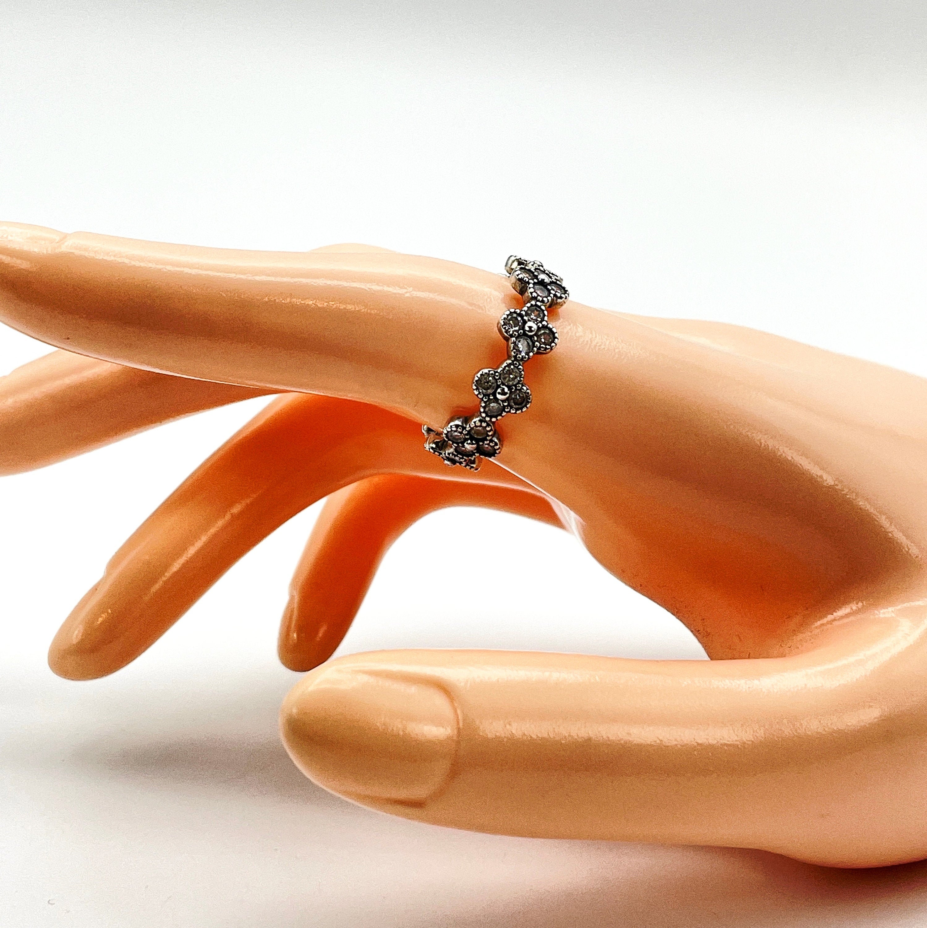 PANDORA Size 8.5 Oriental Blossom Sterling Silver Ring Etsy UK