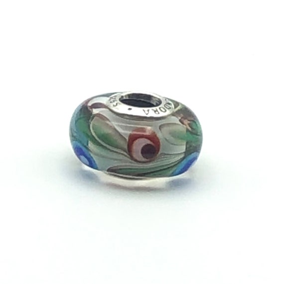 PANDORA Folklore Murano Glass Charm S925 ALE Sterling Silver - Etsy