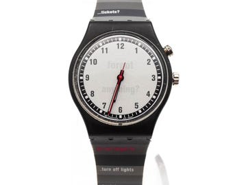 Vintage Swatch Watch Set: 1995 White & Black GZS10PACK - Etsy display picture 2