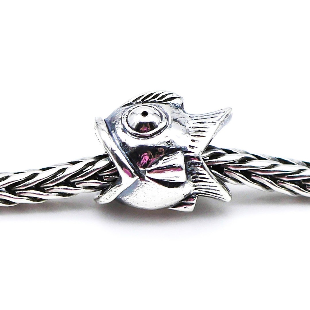 TROLLBEADS Very RARE Neither Fish nor Bird Big Bead Sterling