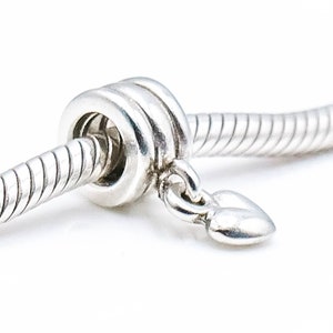 PANDORA Silver Heart Dangle Sterling Silver Charm