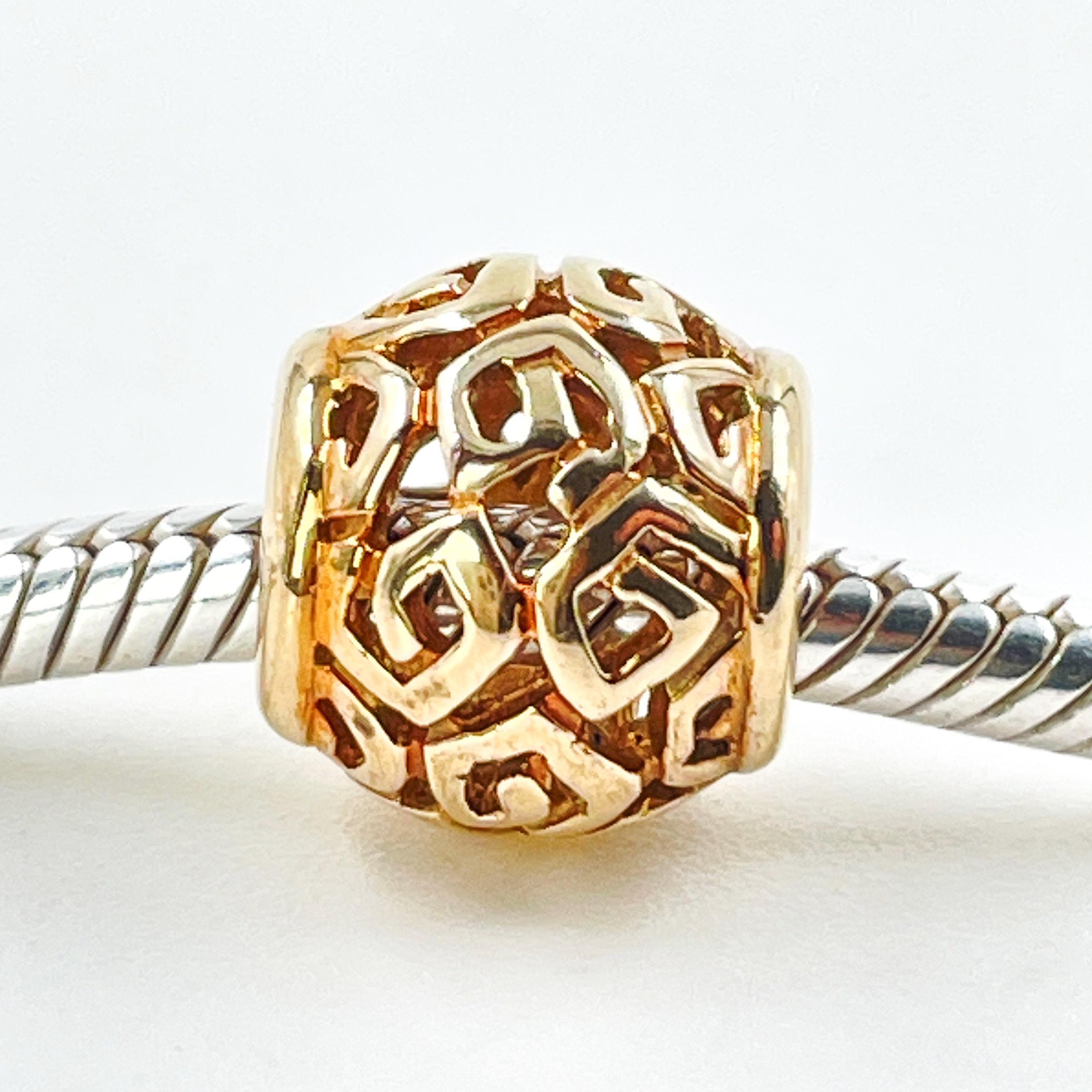 PANDORA 14K Gold Amazing Charm Designer Bead - Etsy