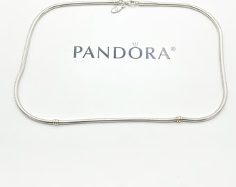 PANDORA Snake Chain Sterling Silver Necklace With Lobster Claw Clasp