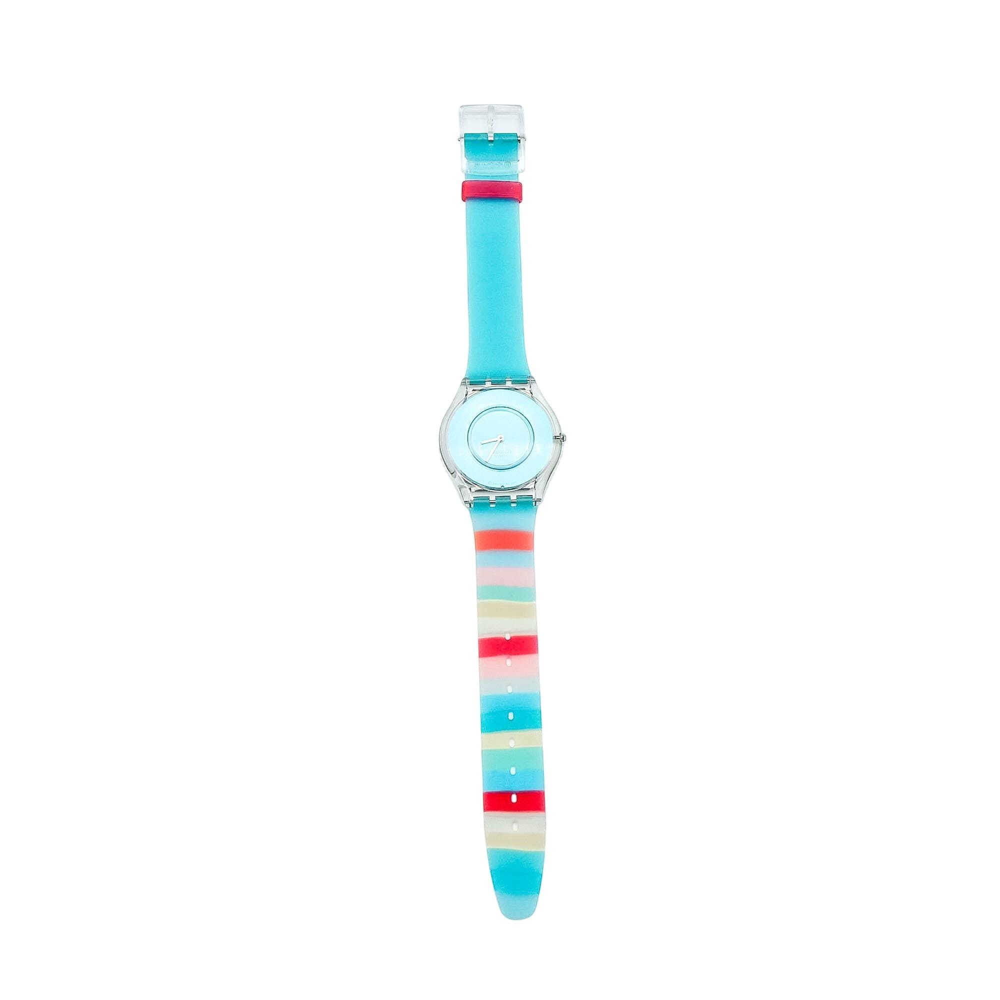 Vintage 2004 Swatch Skin Pasteloop, Turquoise Dial Unisex Watch SFK231. Swatch Skin Pasteloop Watch SFK231 – Legacy Collectors main image 4