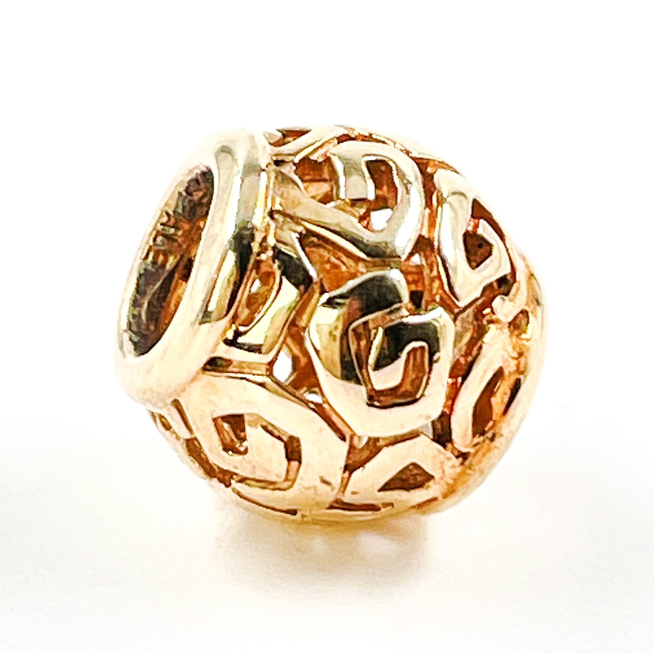 PANDORA 14K Gold Amazing Charm Designer Bead - Etsy