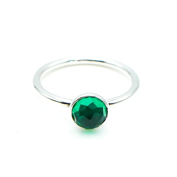 PANDORA Size 5 50 May Droplet Sterling Silver Birthstone Ring With Green Crystal Etsy Denmark
