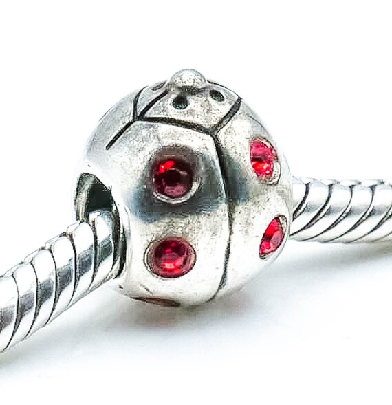 Sterling silver ladybug charm sale