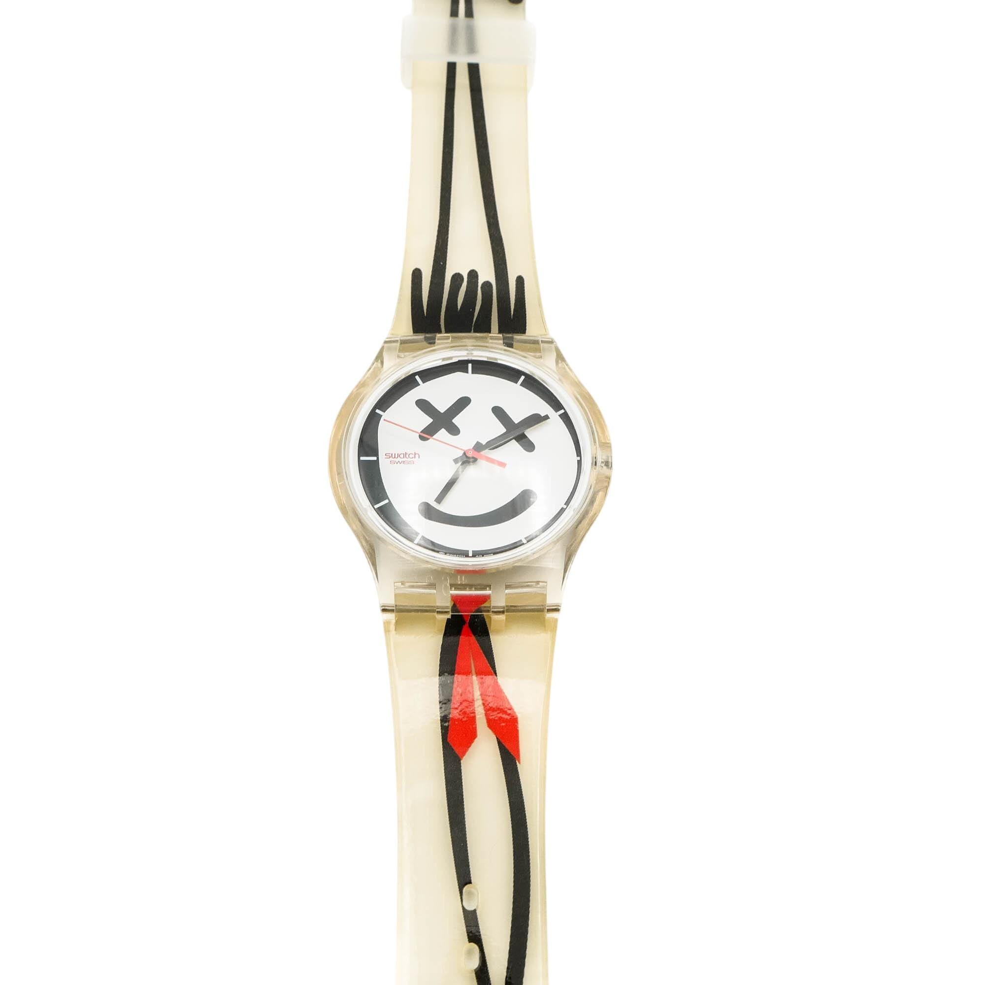 Swatch Jelly in Jelly Funky Red Tie Watch Sujk110 - Etsy Finland display picture 2