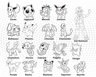 Download Pikachu Svg Etsy