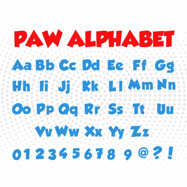 paw patrol letters svg free paw patrol letters svg free