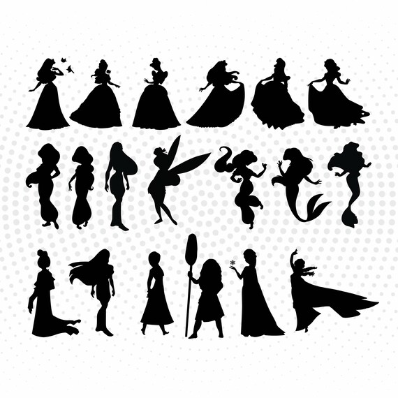 Free Free 138 Disney Princess Silhouette Svg SVG PNG EPS DXF File