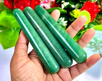 4 inch groene aventurijn helende kristallen massagestaaf 4"