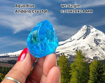 Rarest Aqua Blue Andara crystal  52 Grams Monatomic natural rough
