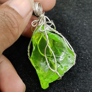 Beautiful Green Smooth Andara Monatomic Crystal Pendant 34g Super Rare Crystal Grounding Lemurain Lady Nellie Mountain Shasta