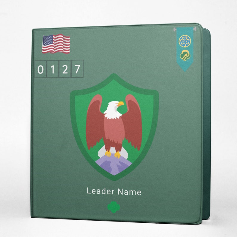 Girl Scout Junior Troop Crest Binder Cover Printable Etsy