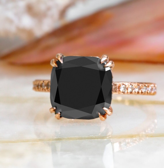 4ct black diamond ring discount
