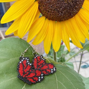 Butterfly Beads | Miyuki Beaded Earrings | Aretes Artesanales | Handmade Earrings | Miyuki Delica Beads