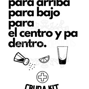 Para Arriba • Cruda Kit • Hangover Recovery Kit • Bachelorette Party Favor • Despedida de Soltera • Digital Download