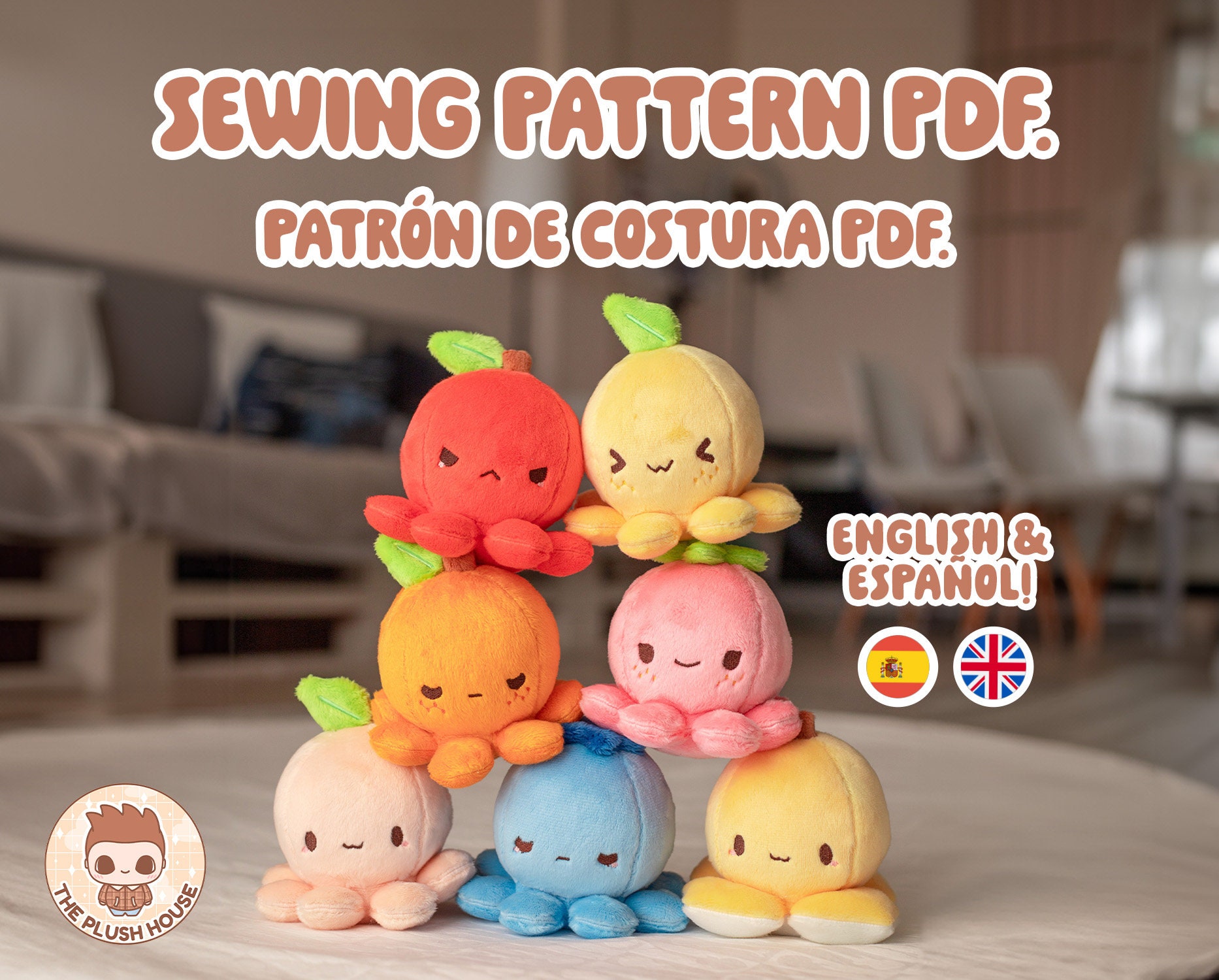 Peluche Pulpo Comprar Pulpo Reversible Tienda Fisica Juguete Pulpo