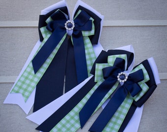 Horse Show Bows, Horse Show Hair Bows, Show Bows, Horse Rider Bows, Equestrian Show Bows, Equestrian Bows, Equestrian Hair Bows, Set of 2