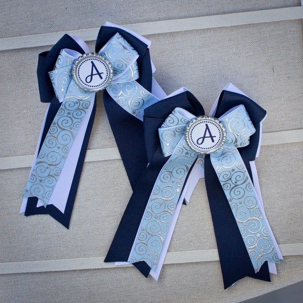 Personalized Horse Show Bows, Horse Show Hair Bows, Equestrian Show Bows, Equestrian Bows, Equestrian Hair Bows, Horse Show Bows, Show Bows