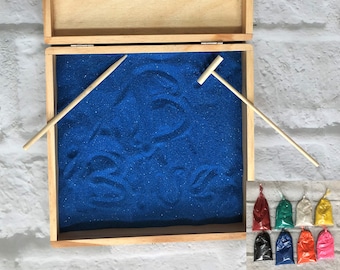 Personalized Montessori Sand Tray: Letter Formation, Sensory Play