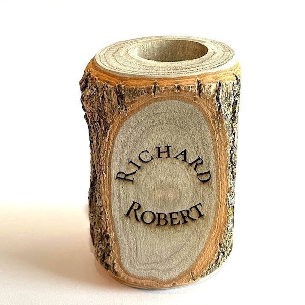 Personalized Wooden Shot Glass.  Custom Laser Engraved Shot Glasses.  Tree Branch Shot Glass.  Monogrammed Shot Glass.