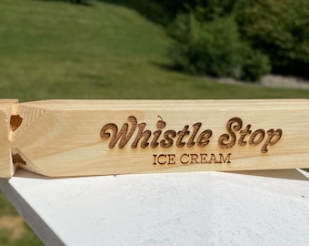 Personalized Wood Train Whistle: Engraved Classic Toy