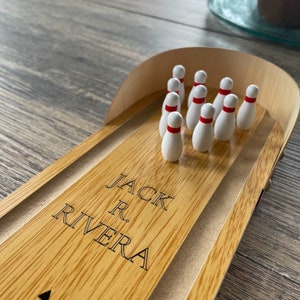 Personalized Desktop Bowling Game!  Desktop Custom Bowling Game!  Desktop Décor!