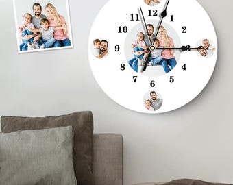 Custom Photo Wall Clock: Personalized Family Memories Home Decor