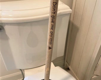 Custom Engraved Wooden Plunger! Custom Plunger! Engraved Plunger! Funny Gift! Personalized Bathroom Plunger!