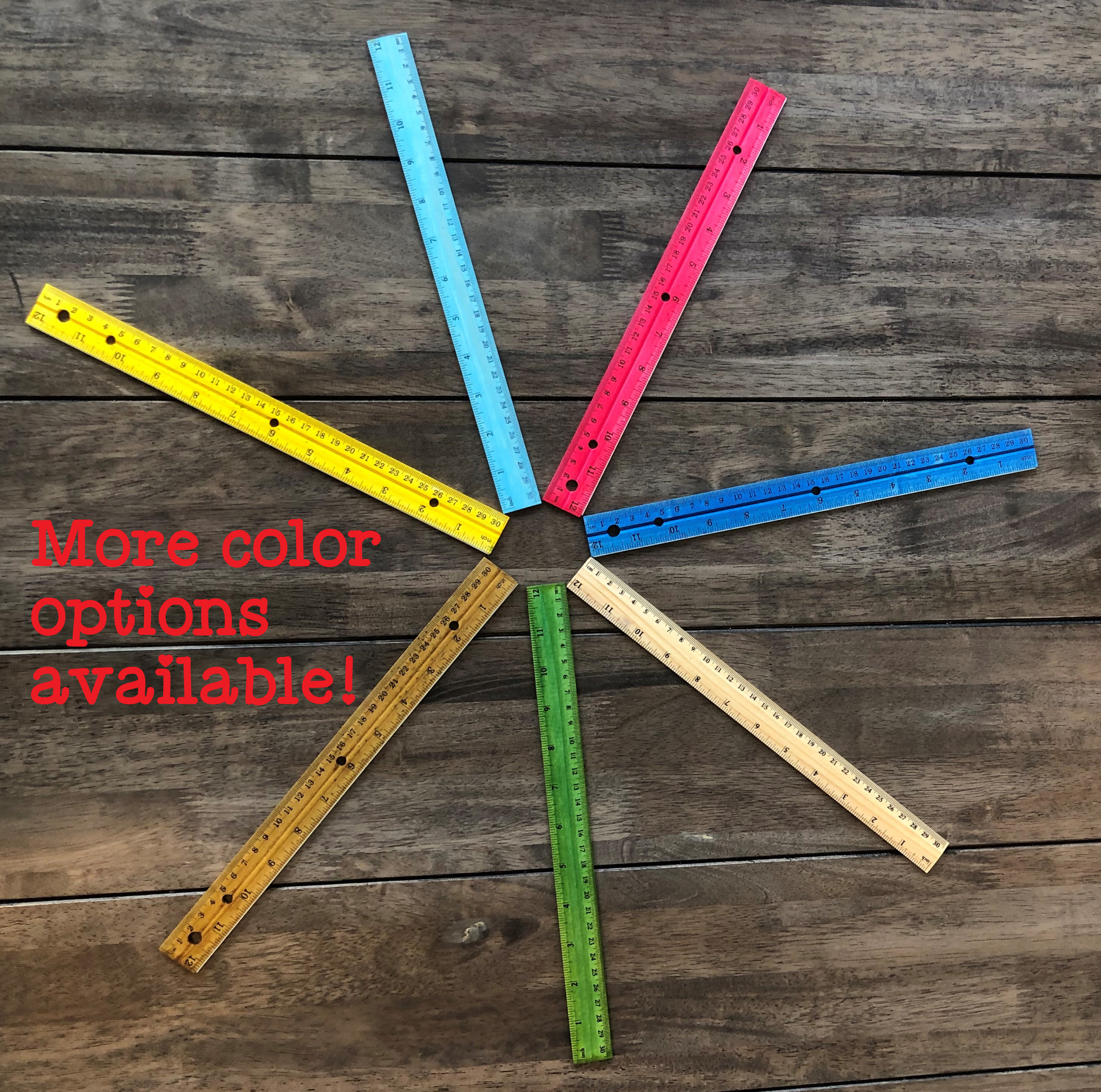 Personalized Rulers Custom 12 Rulers Back To School Etsy