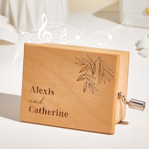 Personalized Music Box, Paper Strip Music Box, Custom Tune Box, Anniversary Gift, Unique Gift, Music Box for Couples