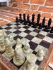 Personalized Hand Carved Soapstone and Wood Chess Set!  Custom Chess Board!  Family Board Game! 