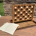 Personalized Handcrafted Tabletop 4-In-A-Row Game! Rustic English Chestnut Wood Connect Four with 42 Discs! Custom Family Board Game! 