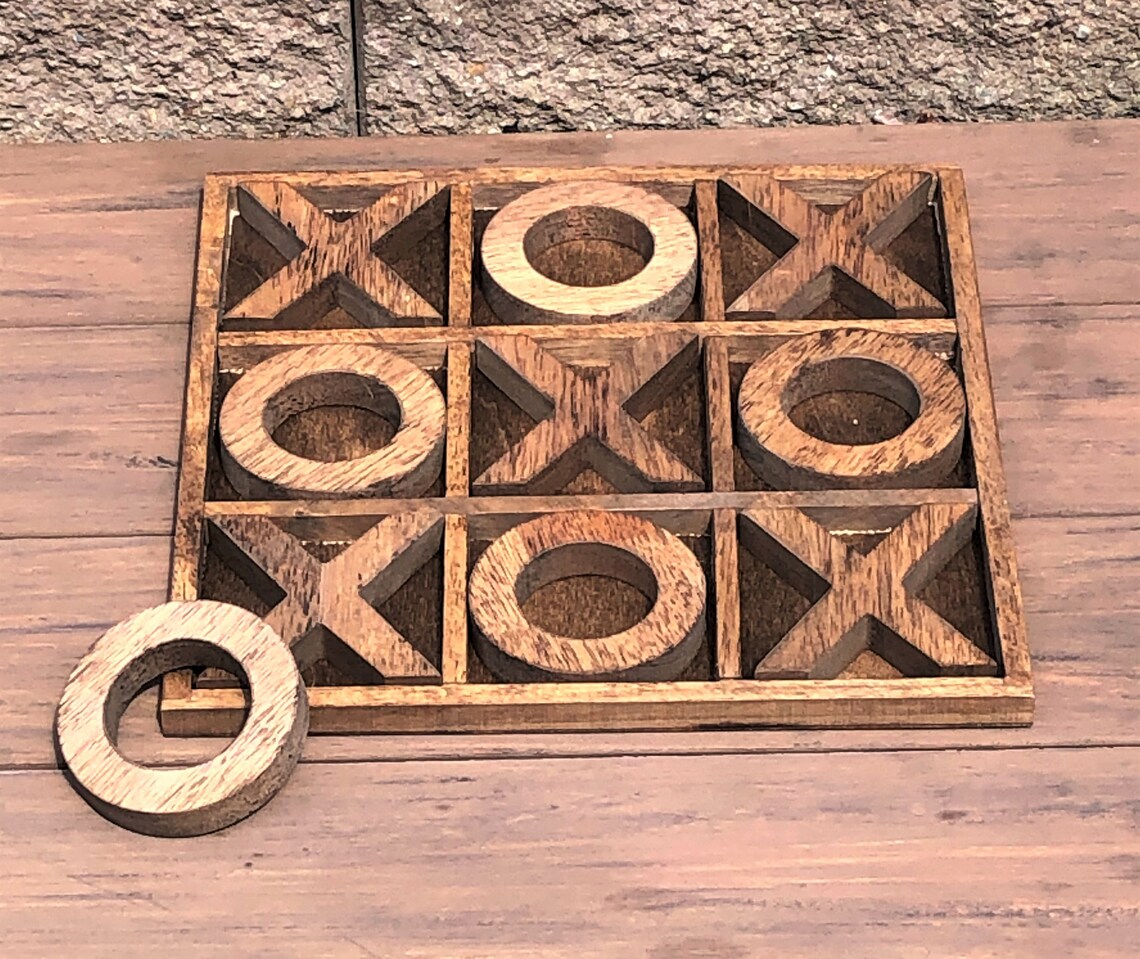 Large Personalized Tic-tac-toe Board Game Custom | Etsy