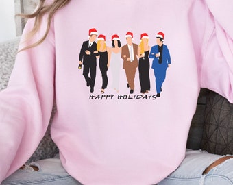 Friends Holiday Sudadera unisex con cuello redondo - Felices vacaciones