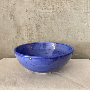 Blue Ceramic Soup or Salad Bowl 15 cm image 4